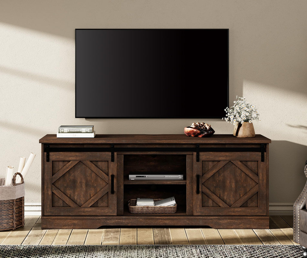 Farmhouse TV Stand for 60-75 inch TV E778