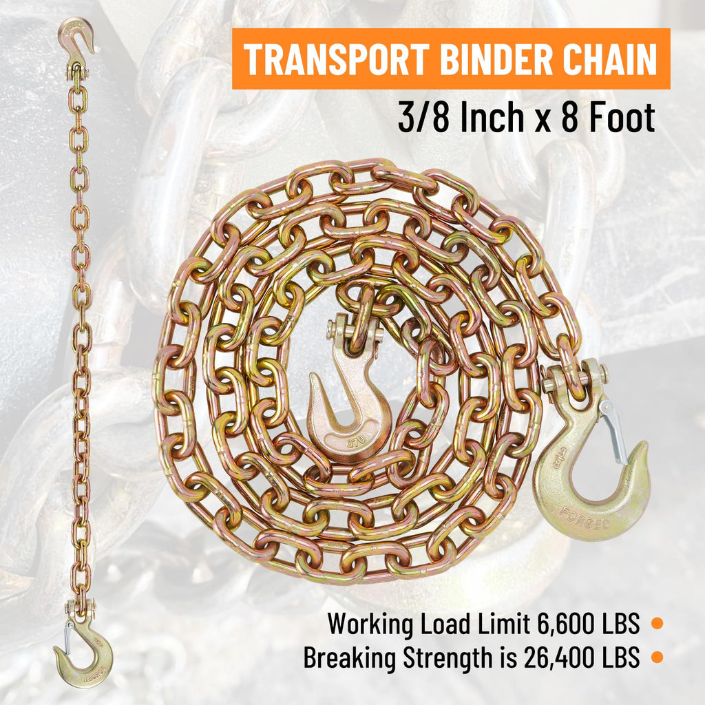 Binder Chain with Clevis Grab Hooks F65128