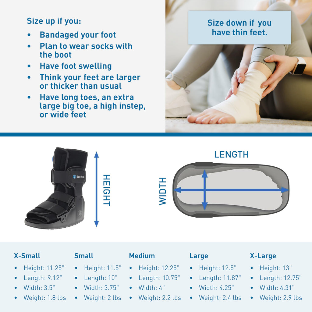 Medium 12.3" Tall Adjustable Walking Fracture Boot D424