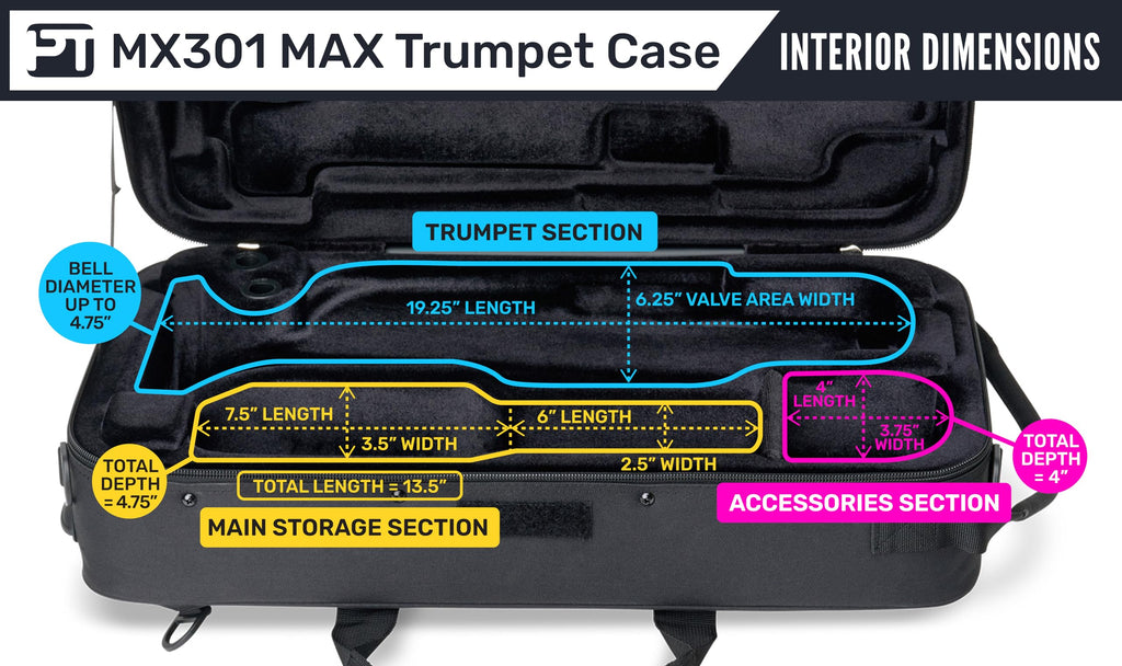 Trumpet MAX Rectangular Case with Interior Storage Z146476