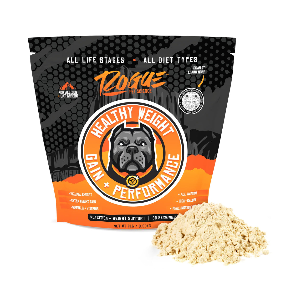 Natural Weight Gainer Dog Food Topper 2 lbs V218974