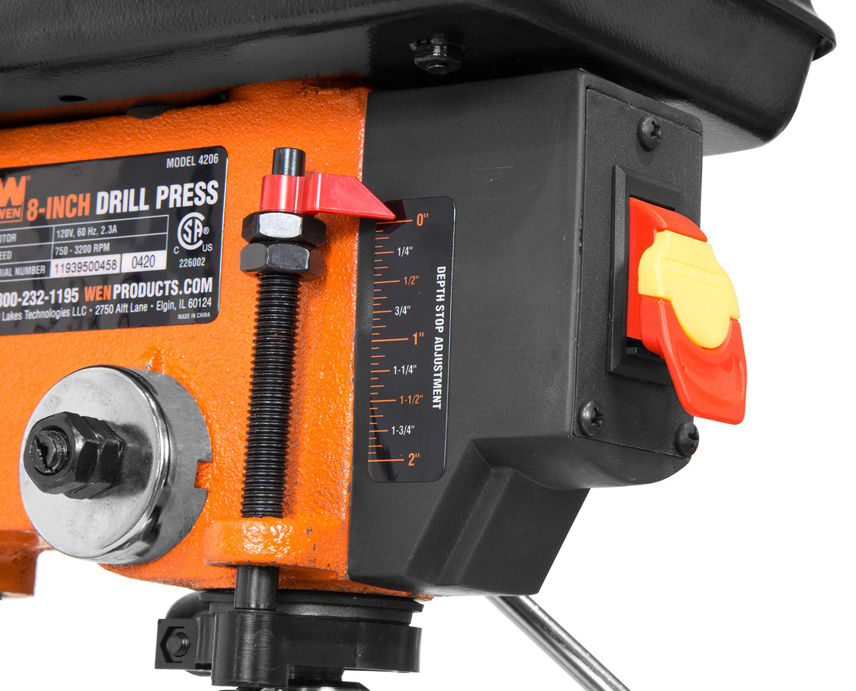 8-Inch 5-Speed Cast Iron Benchtop Drill Press with Vise Y675