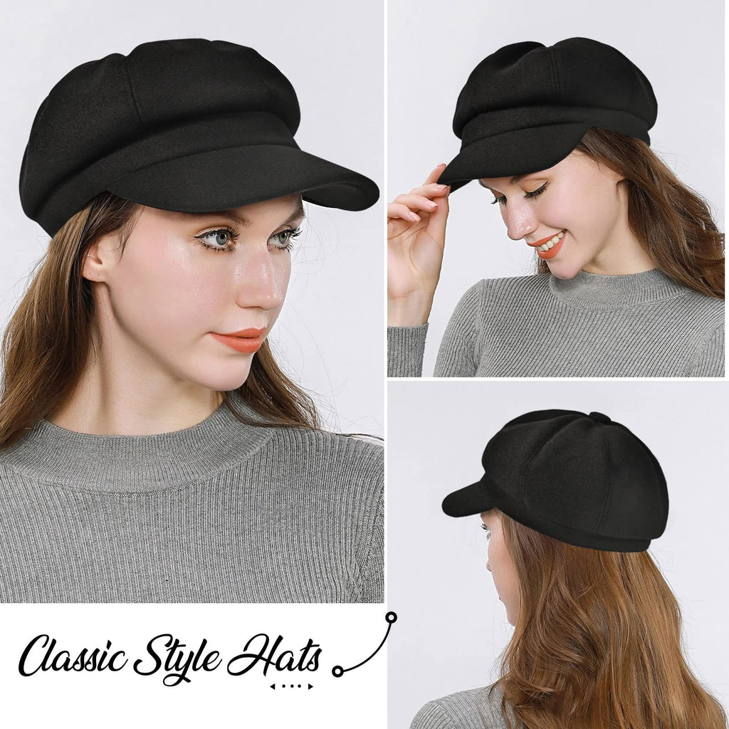 Wool Blend Newsboy Cap A665178