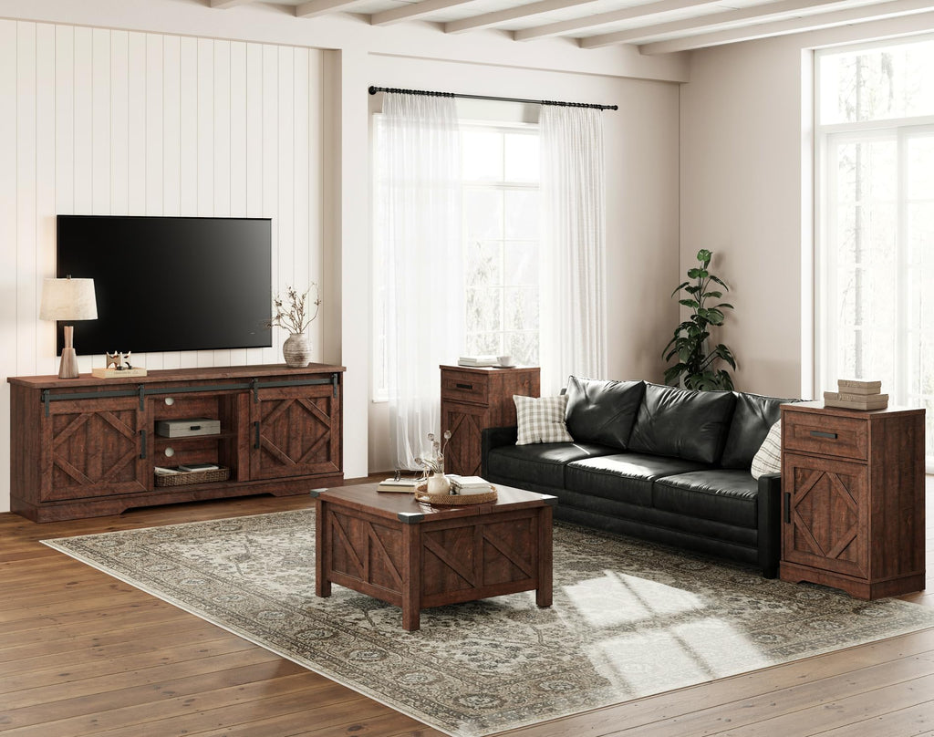 Farmhouse TV Stand for 60-75 inch TV E778