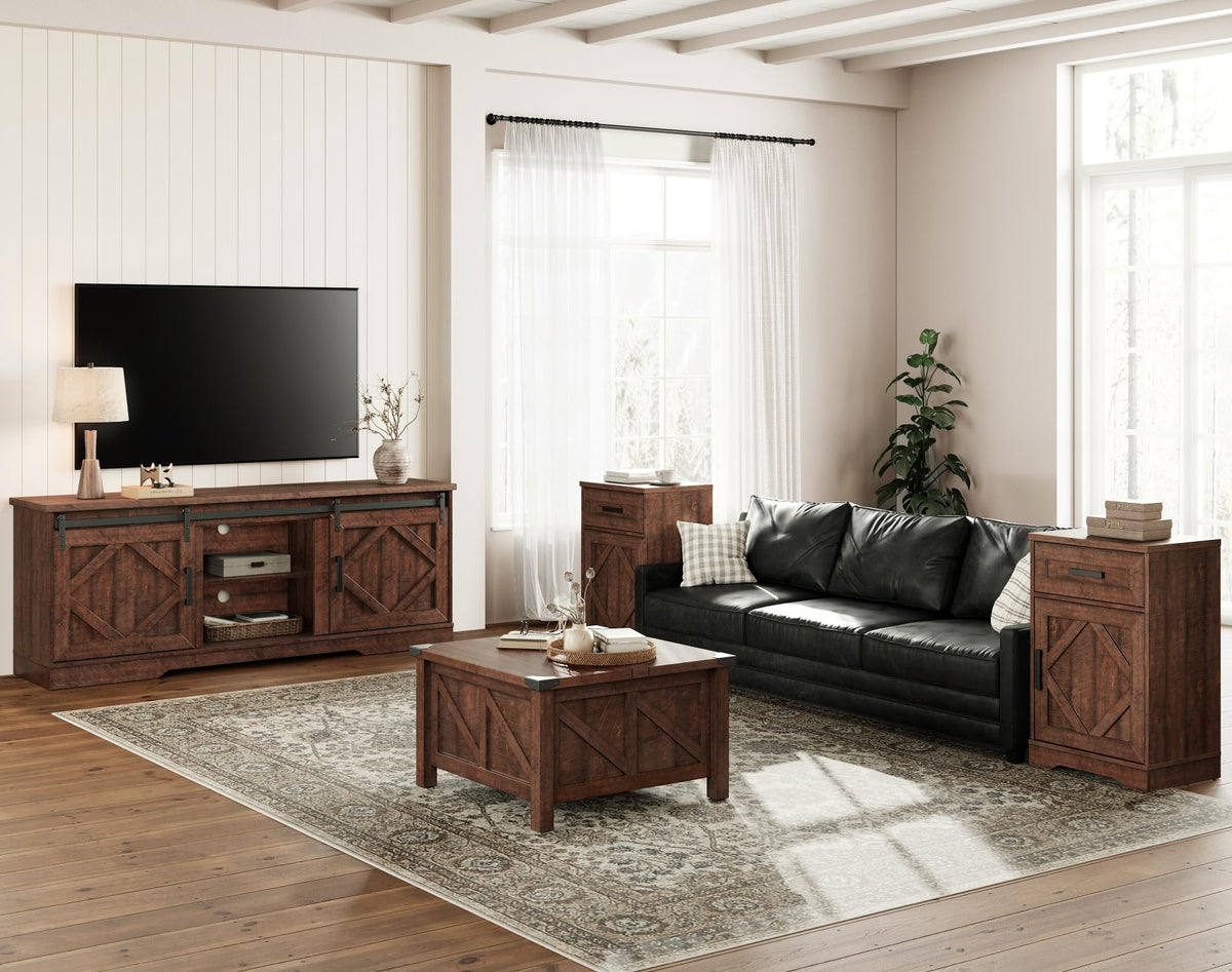 Farmhouse TV Stand for 60-75 inch TV E778