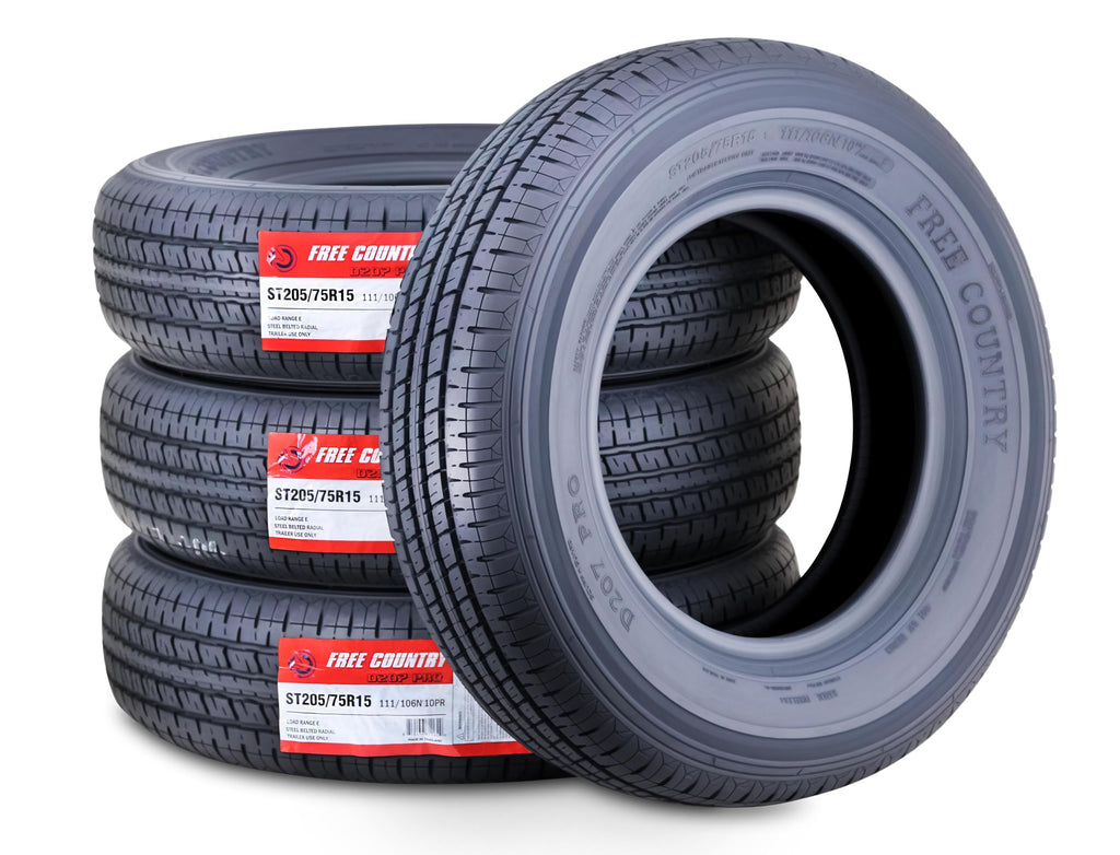 ST205/75R15 Trailer Tires Set of 4 F43606