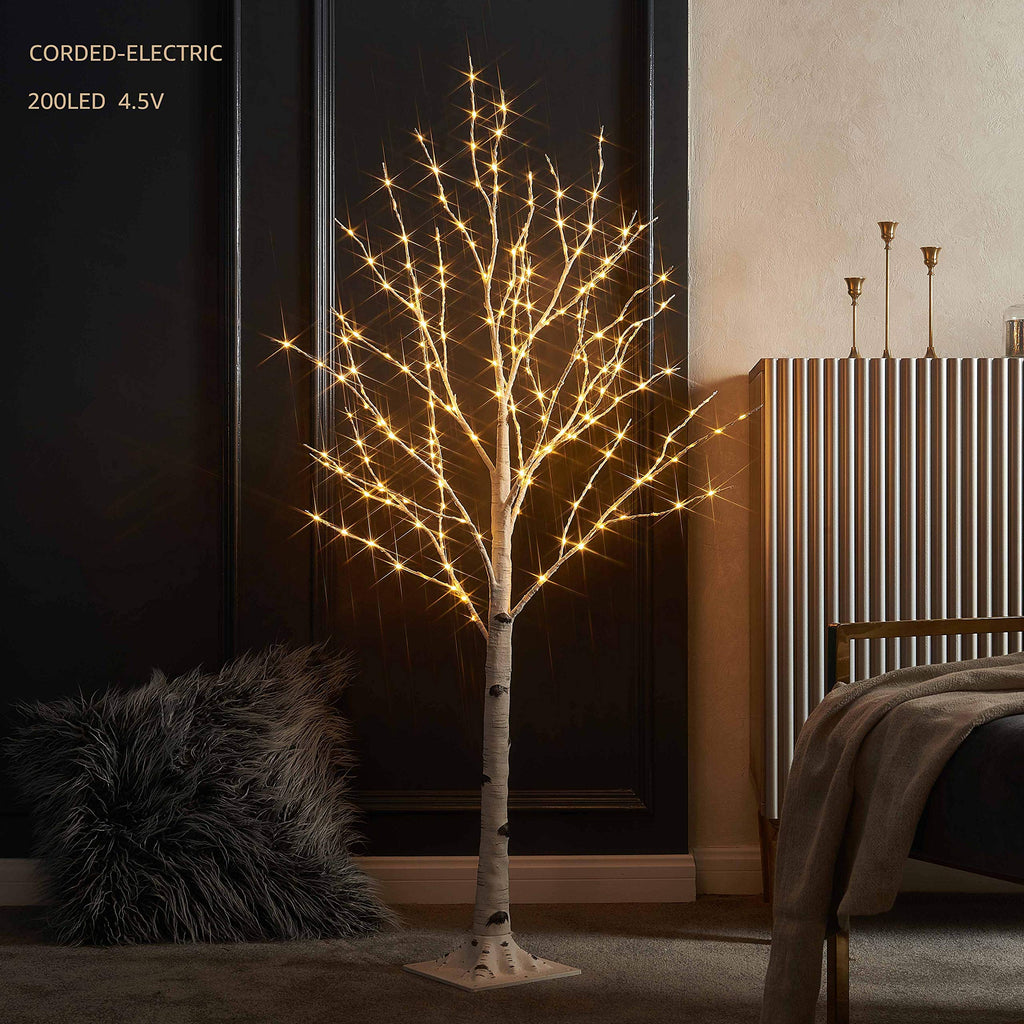 Lighted Birch Twig Tree with Fairy Lights 4FT 200 LED F4558