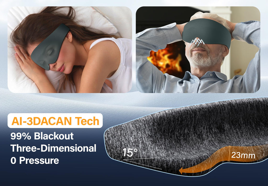 Silk Sleep Mask with Bluetooth Headphones T95377