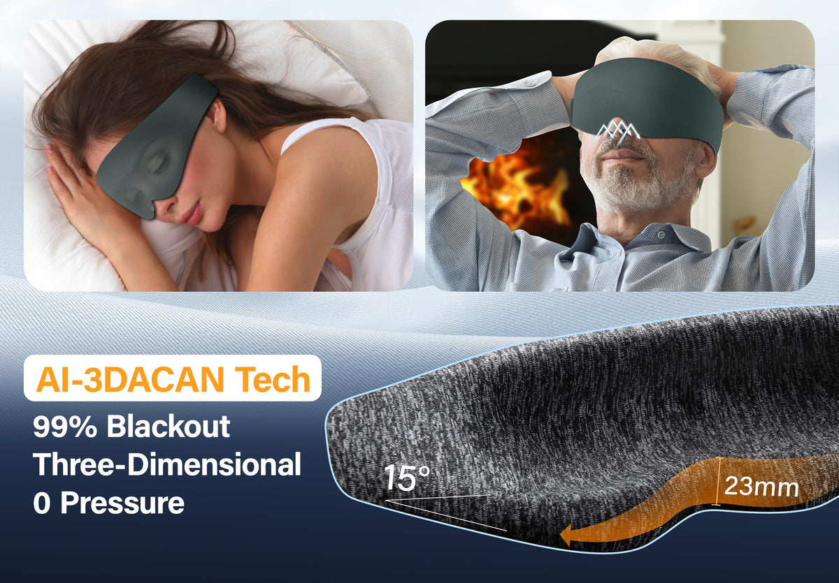 Silk Sleep Mask with Bluetooth Headphones T95377