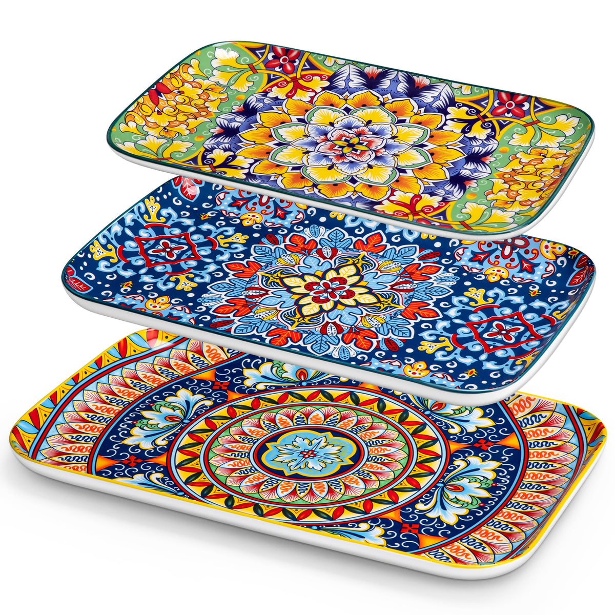 Serving Platters Set of 3 Rectangular Trays B6326